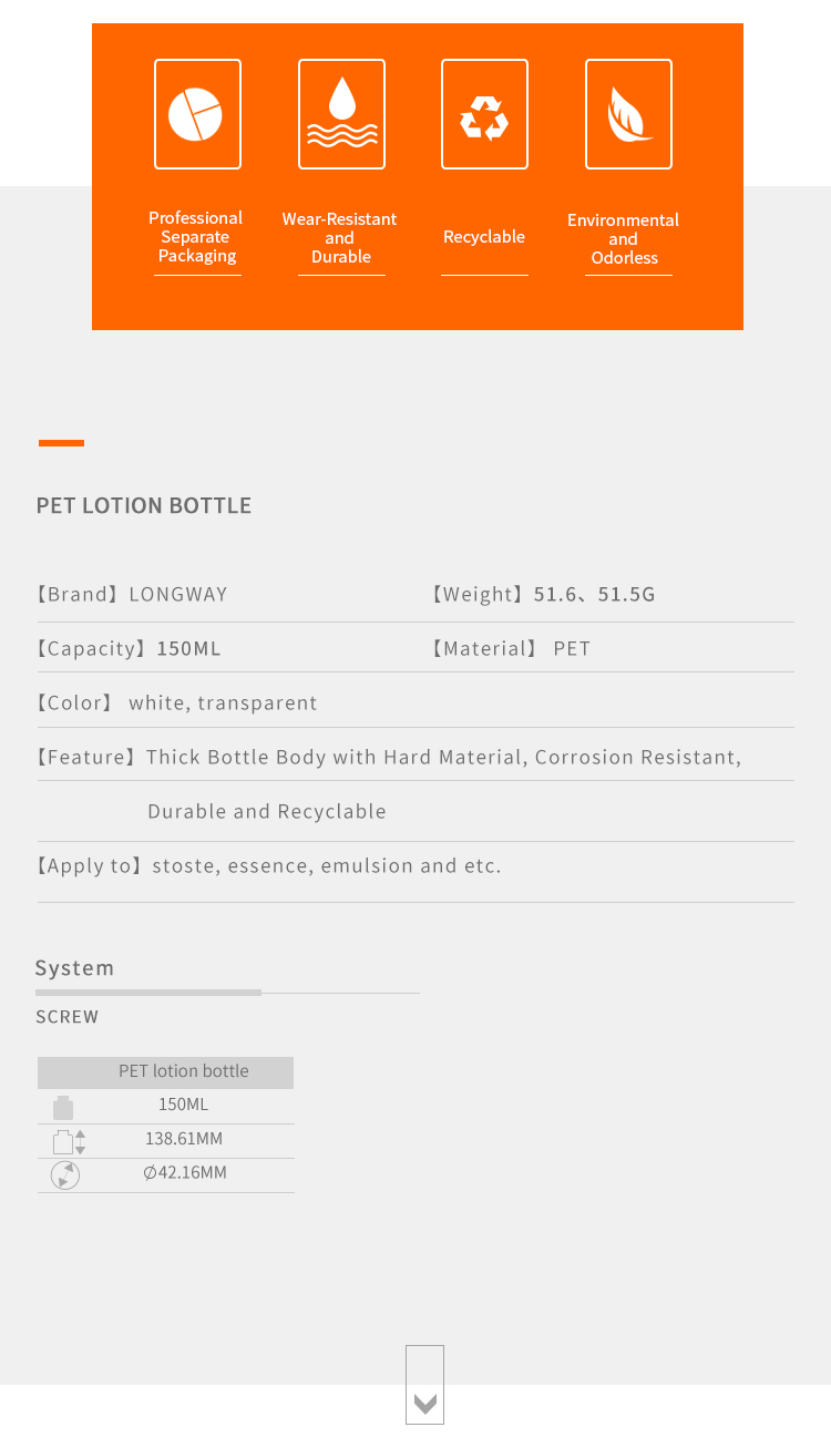 150ml PET bottle