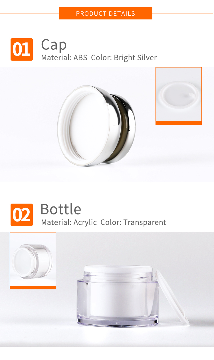 acrylic cream jar11