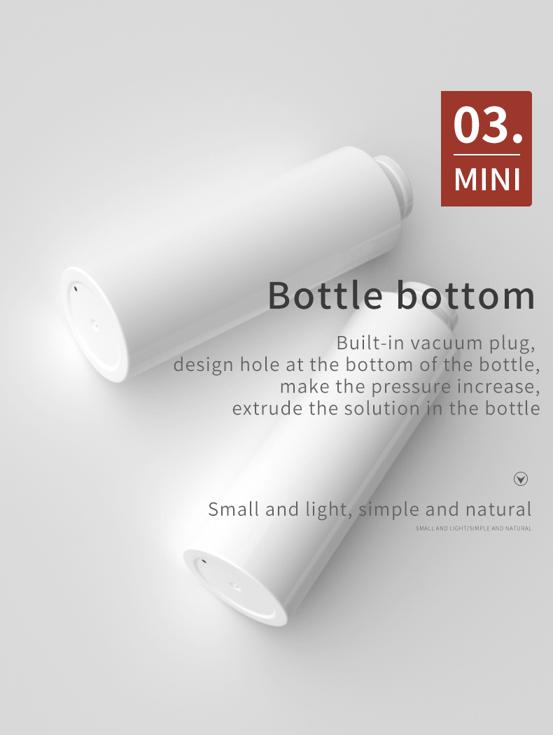 small and light airless bottle