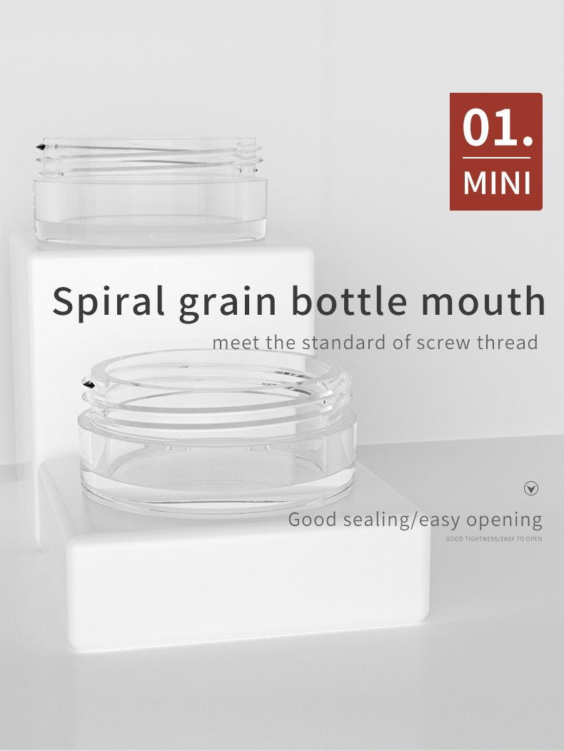 spiral grain bottle mounth AS material jar